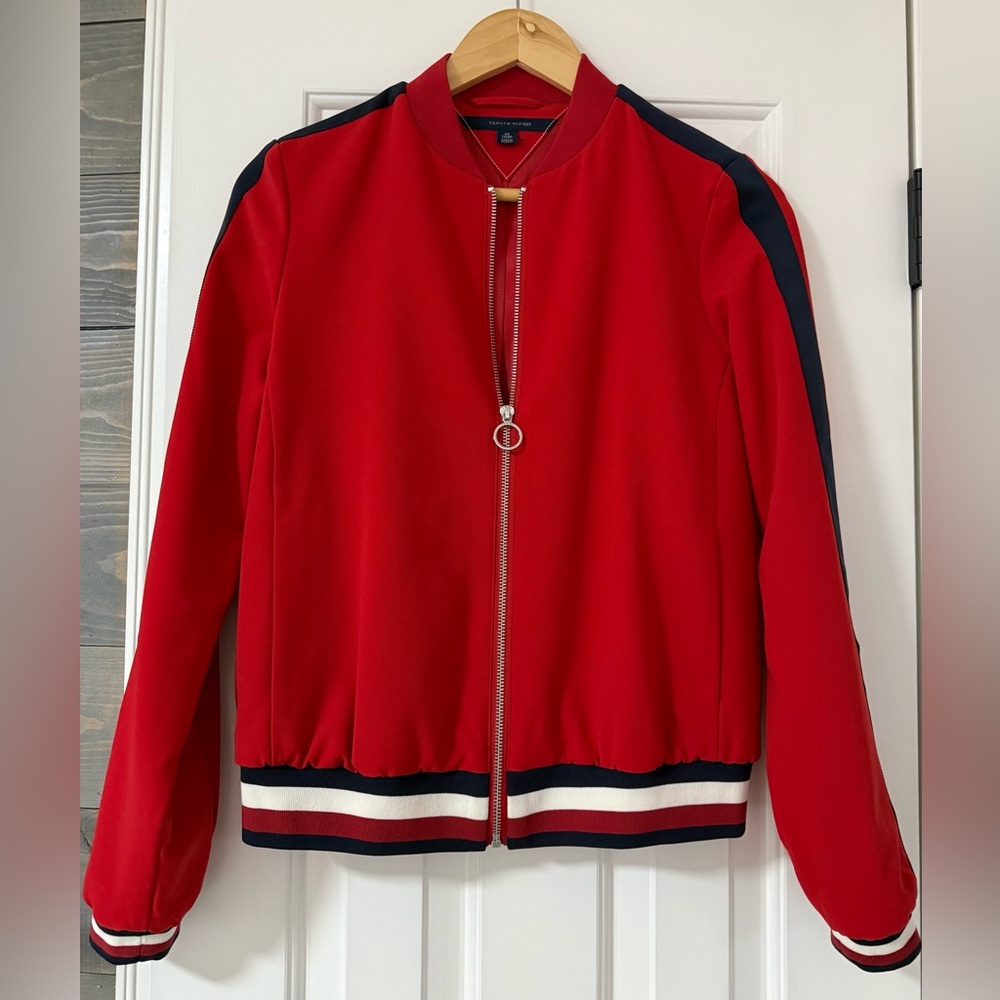 Tommy Hilfiger Red Jacket XS – Preppy Nautical Style